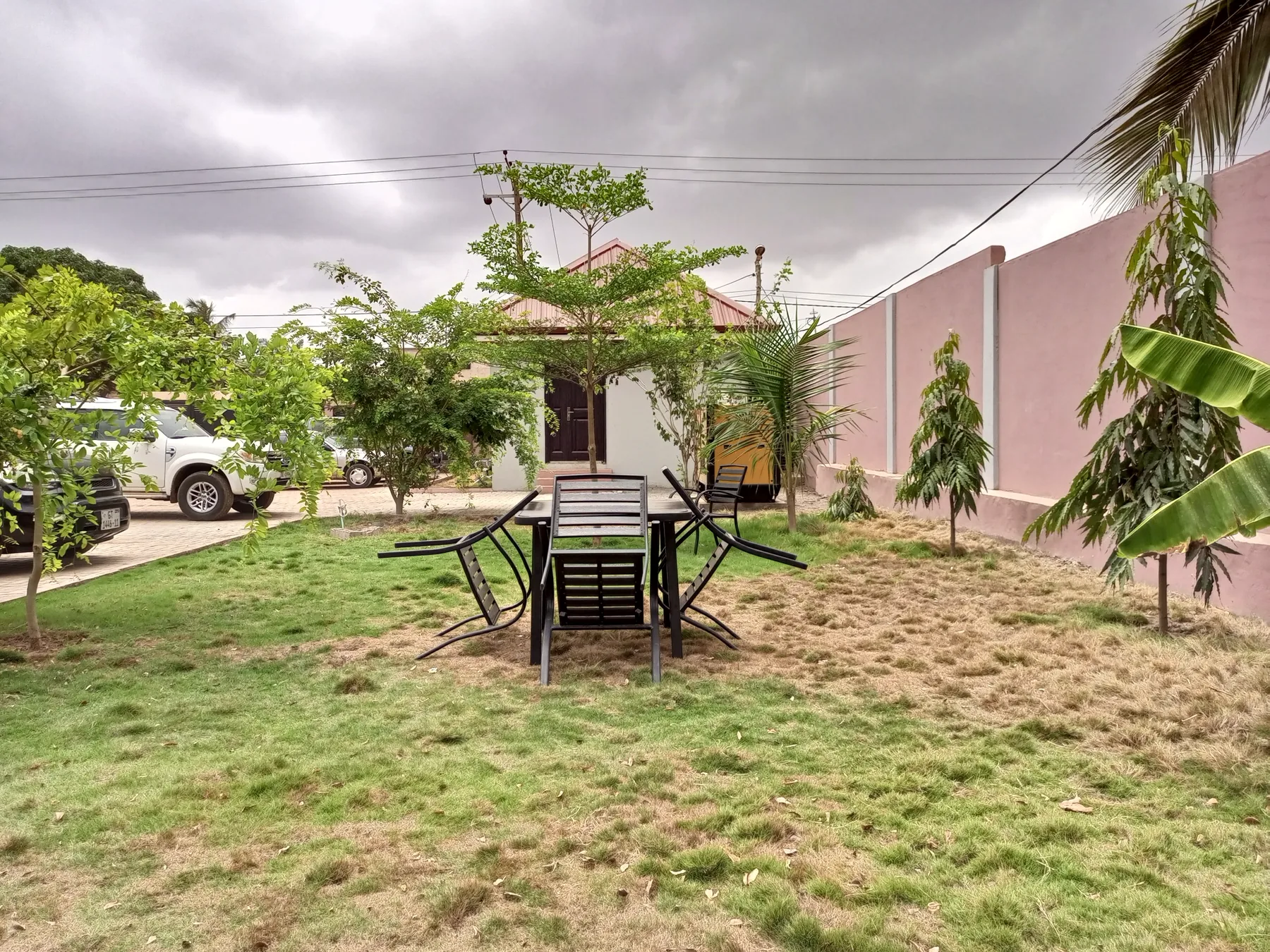 Garden seating area