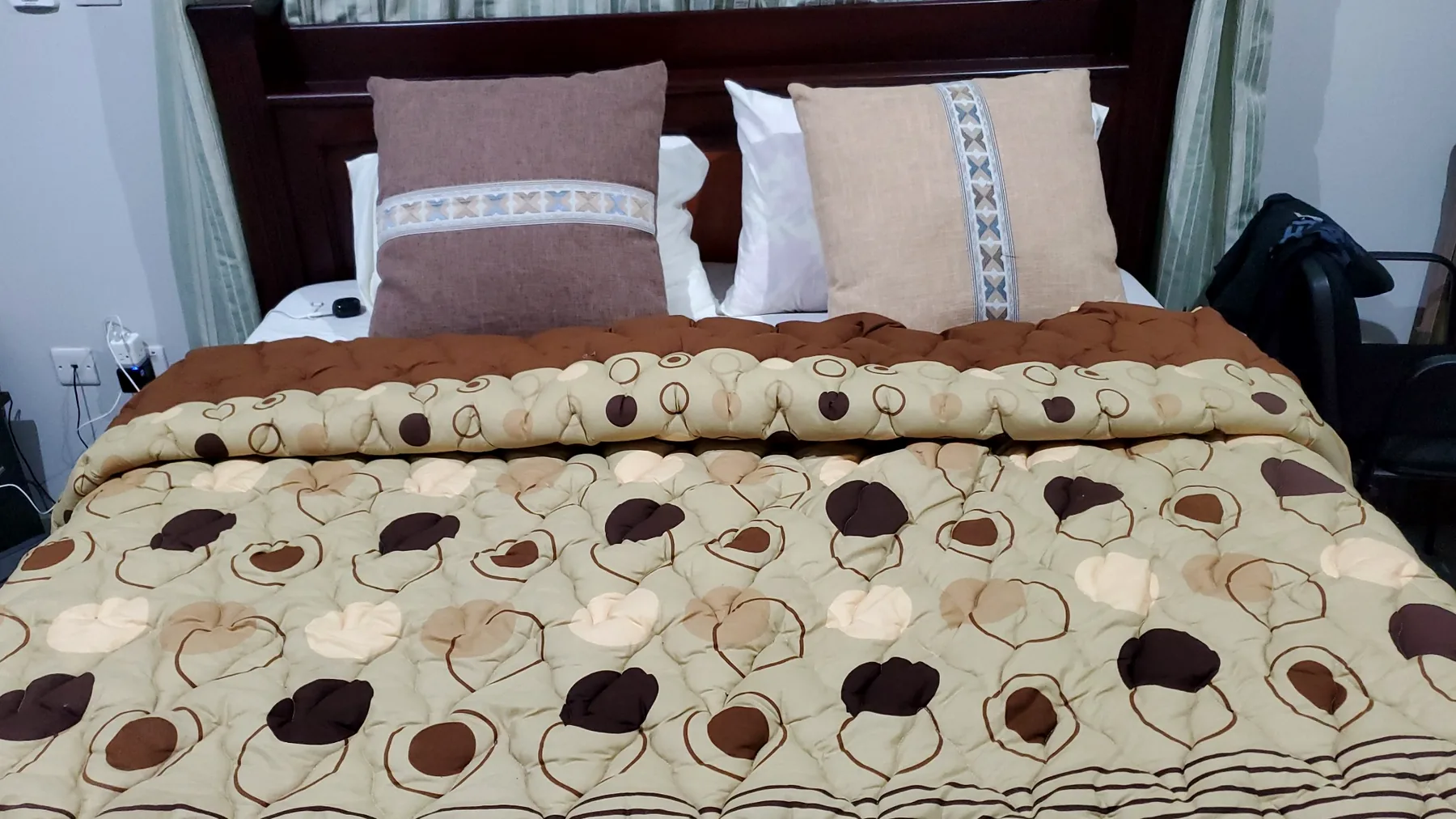 Guest bed at Vicsem Hotel