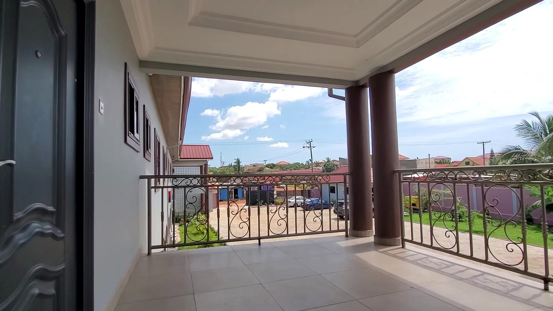 Upper balcony at Vicsem Hotel